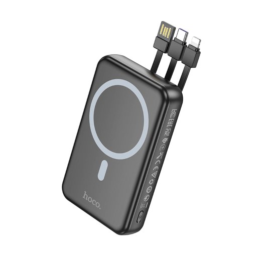 Купити Універсальна Мобільна Батарея Power Bank Hoco DB59 Guardian 22.5W+PD20W magnetic 15W with display and cable 10000mAh, 6