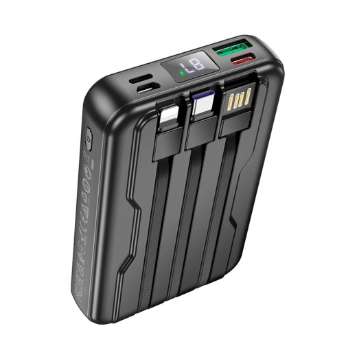 Купити Універсальна Мобільна Батарея Power Bank Hoco DB59 Guardian 22.5W+PD20W magnetic 15W with display and cable 10000mAh, 7