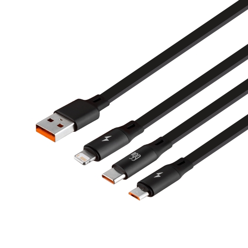 Купити Кабель USB Baseus USB to M+L+C 1.2m 66W CAMLC-M