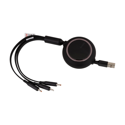 Купити Кабель USB Baseus USB to M+L+C 1.2m 66W CAMLC-M, 3