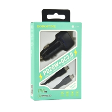 Купити Автомобільний Зарядний Пристрій Borofone BZ14A PD20W+QC3.0 Type-C to Type-C 3A