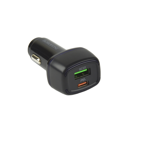 Автомобільний Зарядний Пристрій Borofone BZ14A PD20W+QC3.0 Type-C to Type-C 3A превью 7