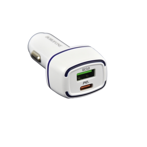 Купить Авто Зарядное Устройство Borofone BZ14A PD20W+QC3.0 Type-C to Type-C 3A, 5