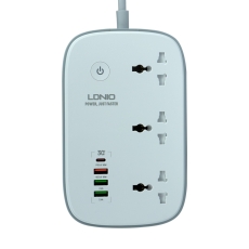 Купити Мережевий Подовжувач LDNIO SCW3451 3 ports/PD/3USB/1QC3.0/1Type-C/WiFi
