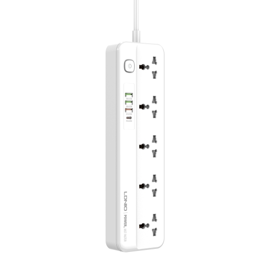 Купить Сетевой Удлинитель LDNIO SC5415 1USB-C PD20W / 3USB-A QC18W / 5 Sockets 2m
