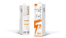 Купити Мережевий Подовжувач LDNIO SC5415 5 universal ports /1 PD/1 QC/2 auto ID 2m
