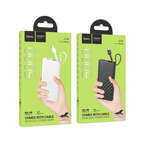 Купить Power Bank Hoco J129 Nature with cable(USB-C) 5000mAh, 2