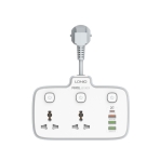 Купити Мережевий Подовжувач LDNIO SC2413 1USB-C / 3USB-A QC/PD20W / 2 Sockets