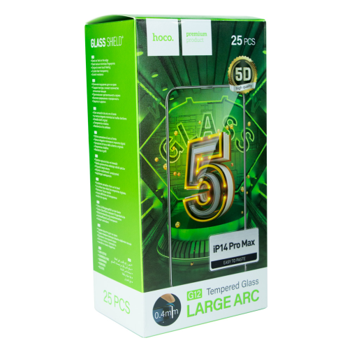Захисне скло Hoco G12 5D for Apple iPhone 14 Pro Max 25 шт