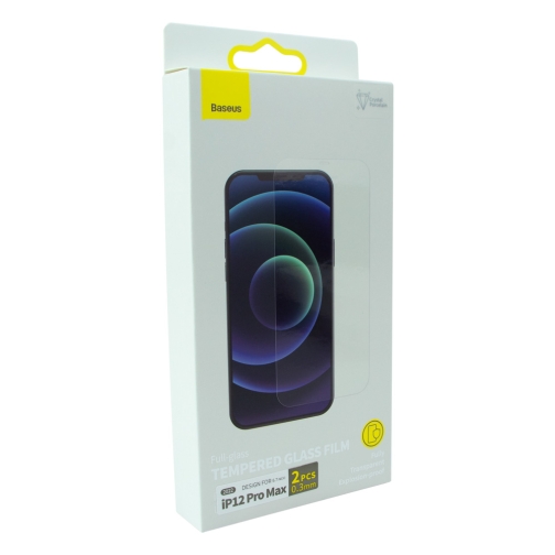 Купити Захисне скло Baseus 0.3 mm для iPhone 12 Pro Max (2 шт) SGBL063302