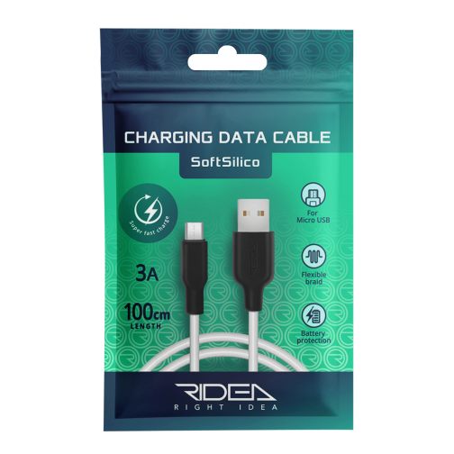 Кабель USB Ridea RC-M114 Soft Silico Micro 3A превью 2