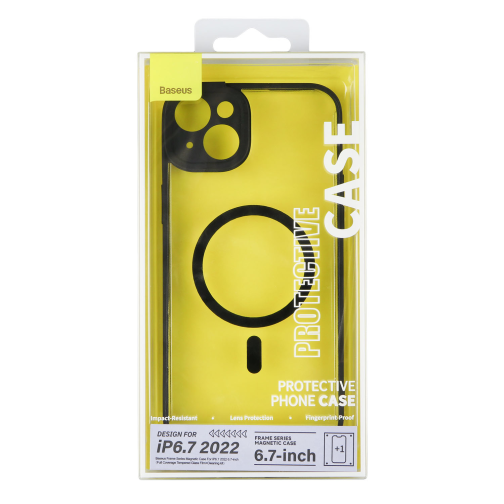 Чохол Baseus Frame Series Magnetic Case+Glass 0.22mm  для iPhone 14 Plus ARJT030001 превью 5