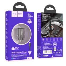 Купити Автомобільний Зарядний Пристрій Hoco NZ1 36W QC3.0 Micro