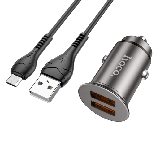 Купити Автомобільний Зарядний Пристрій Hoco NZ1 36W QC3.0 Micro, 3