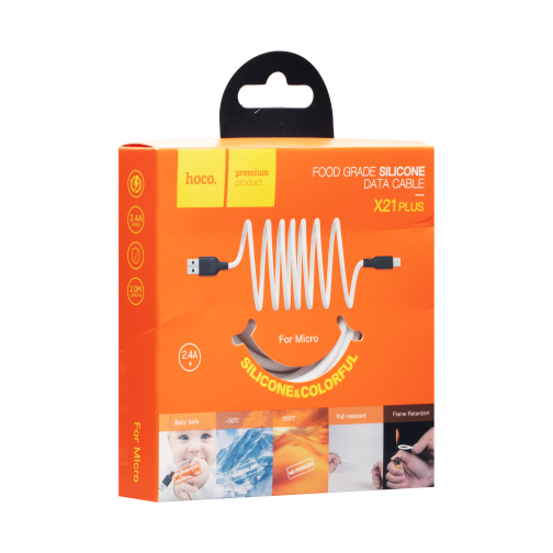 Кабель USB Hoco X21 Plus Silicone Micro превью 4