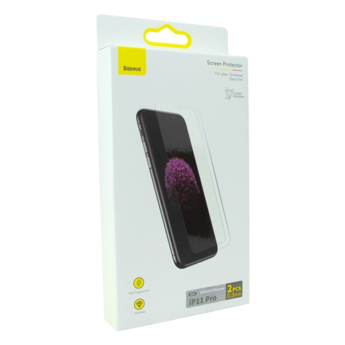 Купити Захисне скло Baseus 0.3 mm для iPhone X/XS/11 Pro (2 шт) SGBL063602