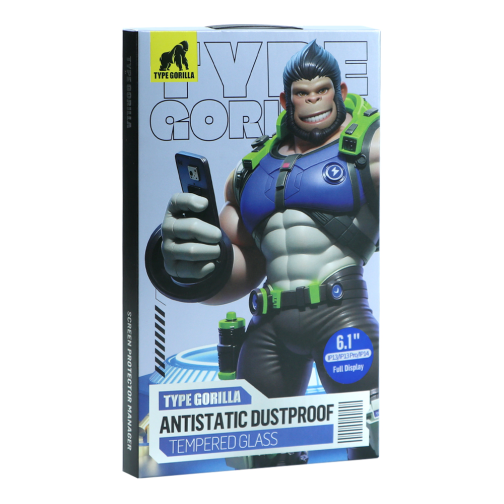 Захисне скло Type Gorilla 0.33 мм 2.5D HD Anti-Static PTJ1 для iPhone 13/13 Pro/14/16e