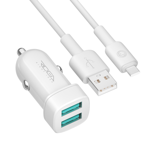 Автомобільний Зарядний Пристрій Ridea RCC-21212 Grand Type-C 2USB 2.4 A превью 6