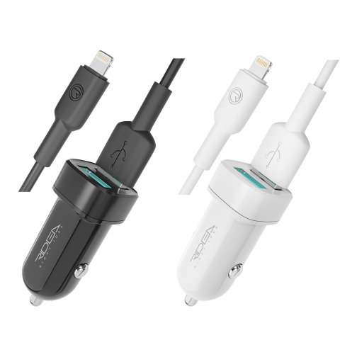 Автомобільний Зарядний Пристрій Ridea RCC-21312 Grand Lightning 2USB 2.4 A