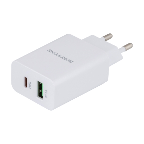 Купити Мережевий Зарядний Пристрій Borofone BA56A PD 20W + QC3.0, 3