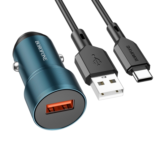Купити Автомобільний Зарядний Пристрій Borofone BZ19A Wisdom QC3.0 18W Type C, 3