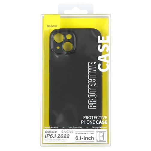 Купити Чохол Baseus Liquid Silica Gel Case+Glass 0.22mm  для iPhone 14 ARYT001201, 5