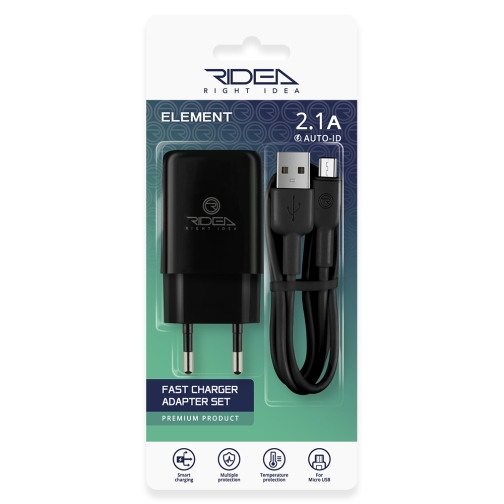 Купить Сетевое Зарядное Устройство Ridea RW-11111 Element Micro 2.1 A, 3