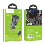 Купити Автомобільний Зарядний Пристрій Hoco Z47 Transparent QC3.0 18W Micro