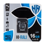 Купить Карта Памяти Hi-Rali MicroSDHC 16gb UHS-1 10 Class & Adapter