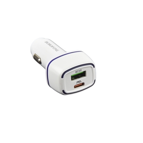 Купити Автомобільний Зарядний Пристрій Borofone BZ14A PD20W+QC3.0 3A, 4