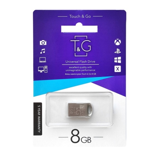 Купити USB флеш-накопичувач T&G 8gb Metal 105