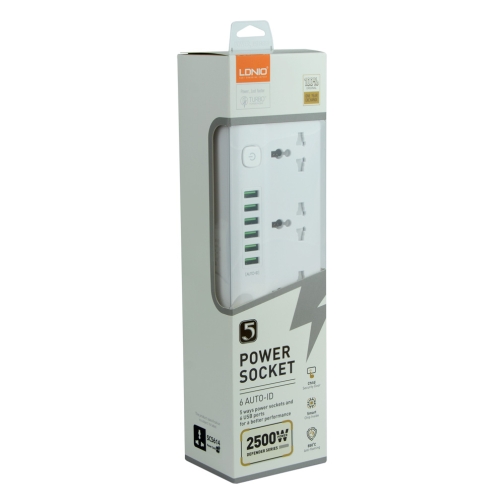 Купити Мережевий Подовжувач LDNIO SC5614 5 socket / 6 USB, 2