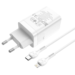 Купити Мережевий Зарядний Пристрій Hoco N23 GAN Starlight PD45W Type-C to Lightning, 2