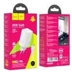 Купити Мережевий Зарядний Пристрій Hoco N23 GAN Starlight PD45W Type-C to Lightning, 3
