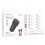 Купити Автомобільний Зарядний Пристрій Borofone BZ19A Wisdom QC3.0 18W Micro