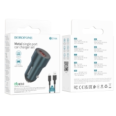 Купити Автомобільний Зарядний Пристрій Borofone BZ19A Wisdom QC3.0 18W Micro