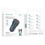 Купити Автомобільний Зарядний Пристрій Borofone BZ19A Wisdom QC3.0 18W Micro, 2
