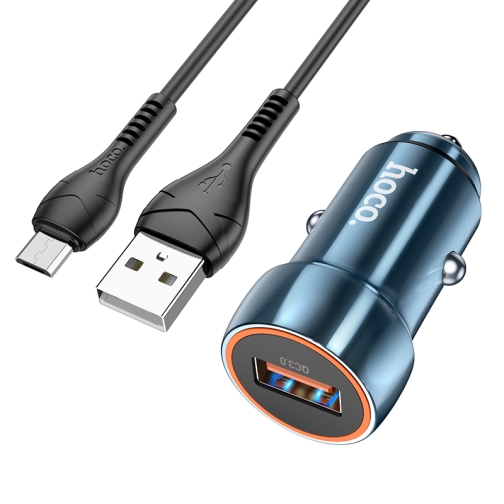 Купить Авто Зарядное Устройство Hoco Z46 QC3.0 18W Micro, 4