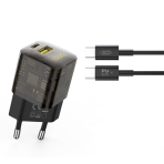 Купить Сетевое Зарядное Устройство XO CE05 PD30W+QC3.0 Type-C to Type-C Мятая упаковка, 2