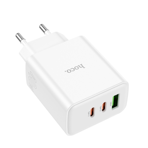 Купить Сетевое Зарядное Устройство Hoco C126A Pure PD+QC 40W(2C1A), 2
