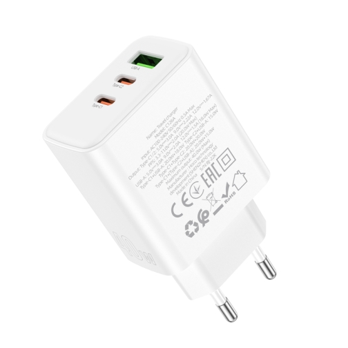 Купить Сетевое Зарядное Устройство Hoco C126A Pure PD+QC 40W(2C1A), 7