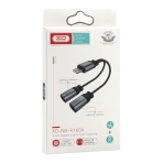 Купить Переходник XO NBR160A audio adaptor Lightning to double Lightning