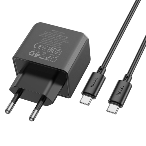 Купить Сетевое Зарядное Устройство Hoco CS14A 1USB-C/1USB PD/QC 20W+Type-C to Type-C, 4