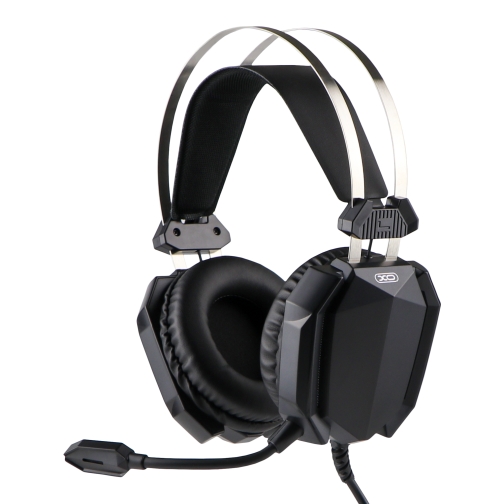 Купить Игровые Наушники XO-GE-07 Static RGB Long mic USB+Dual 3.5mm