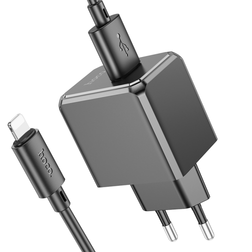 Мережевий Зарядний Пристрій Hoco CS11A 1USB 2.1A+USB to Lightning превью 4