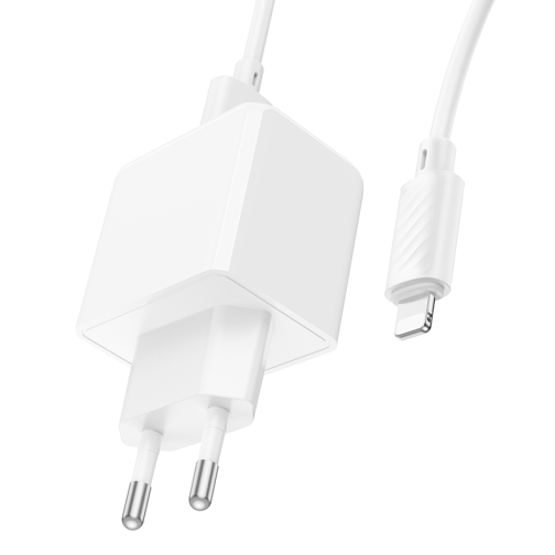 Мережевий Зарядний Пристрій Hoco CS11A 1USB 2.1A+USB to Lightning превью 5