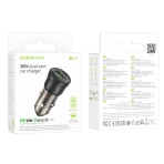 Купити Автомобільний Зарядний Пристрій Borofone BZ25 1USB/1USB-C QC/PD38W