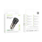 Купити Автомобільний Зарядний Пристрій Borofone BZ25 1USB/1USB-C QC/PD38W, 6