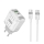 Купити Мережевий Зарядний Пристрій Hoco C136A 1USB-C/1USB PD/QC 45W+Type-C to Type-C