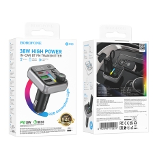 Купити FM-трансмітер Borofone BC50 PD20W+QC3.018W BT 5.4 Total 38W Купити FM-трансмітер Borofone BC50 PD20W+QC3.018W BT 5.4 Total 38W